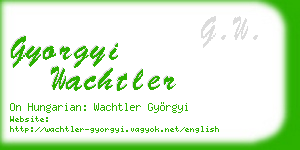 gyorgyi wachtler business card