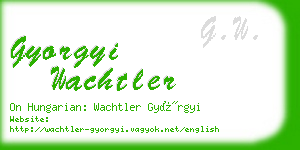 gyorgyi wachtler business card